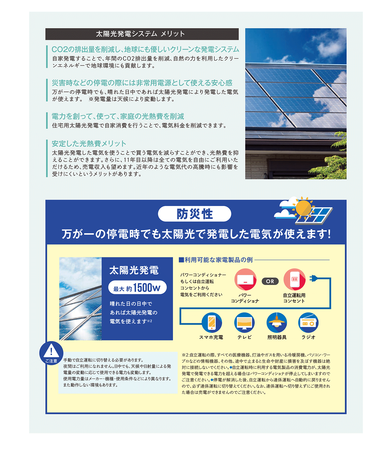 太陽光発電システムメリット