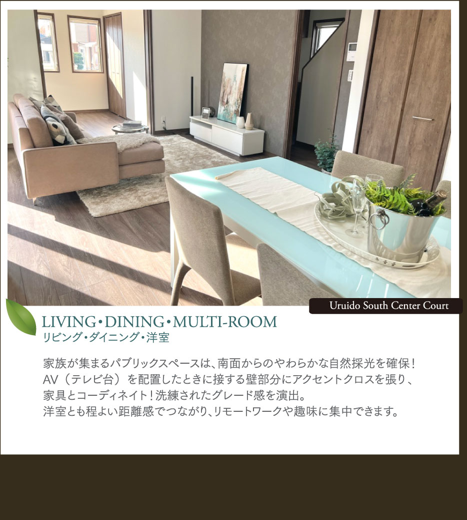 公式HP】ウィザースガーデンうるいど南センターコート｜分譲住宅